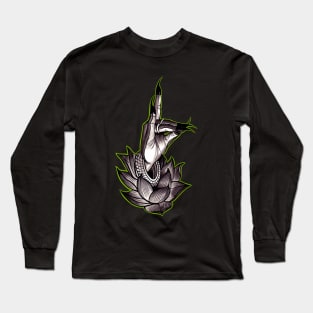 Lotus in green Long Sleeve T-Shirt